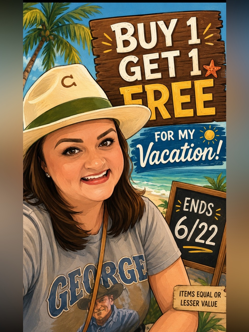 Buy 1 Get 1 Free Sale during my VACATION 🏝️ shop now!!!